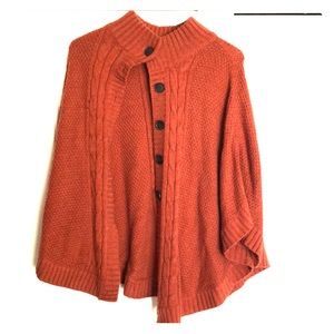 Poncho style sweater